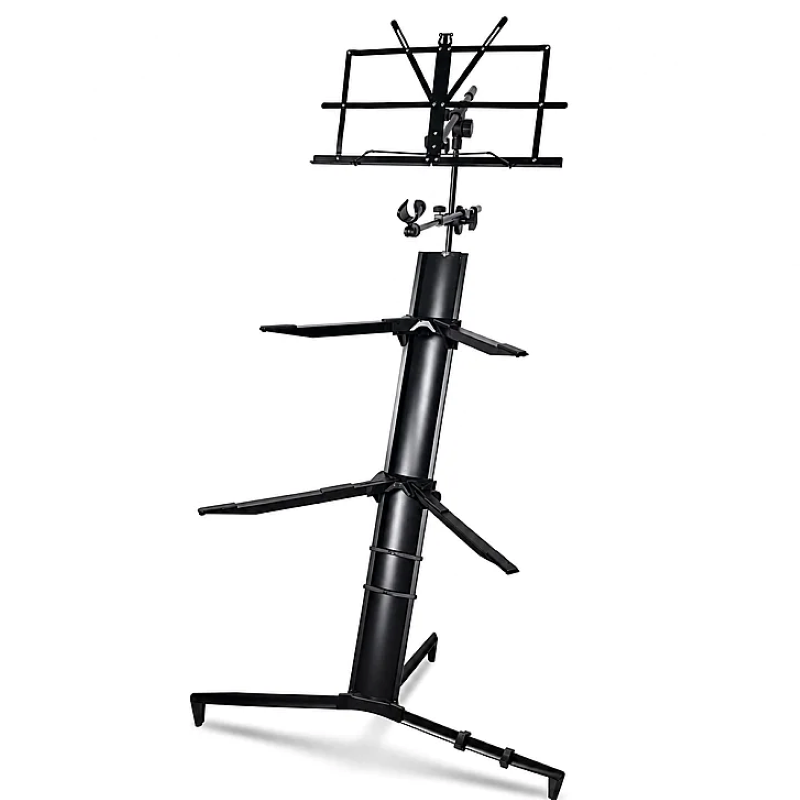 LARKİN KS600 ÇİFT KATLI MİROFON VE NOTA STANDLI KLAVYE STANDI